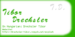 tibor drechsler business card
